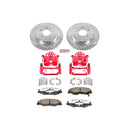 PowerStop Z26 Street Performance Ceramic Brake Pad, Drilled Slotted Rotor, and C
