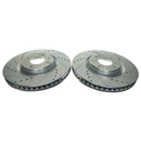 PowerStop Evolution Drilled Slotted Rotors Pair Front For Kia Sorento