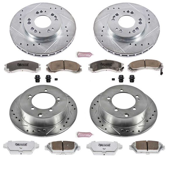 PowerStop Z26 Street Performance Ceramic Brake Pad and Drilled & Slotted Rotor K