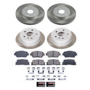PowerStop Semi-Coated Rotor and Low-Dust Ceramic Brake Pad Kit