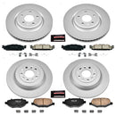PowerStop Genuine Geomet Coated Rotor and Low-Dust Ceramic Brake Pad Kit