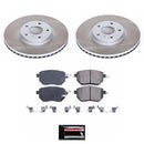 PowerStop Semi-Coated Rotor and Low-Dust Ceramic Brake Pad Kit