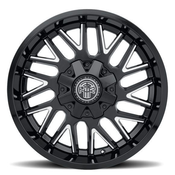 20x9 Thret Offroad Revolver-803 Gloss Black/Milled Wheel 5x127 ET0 CB87.1