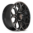4Play Gen3 4P83 22x9 Black Brushed Face Tinted Wheel 6x139.7 ET12 CB106.1