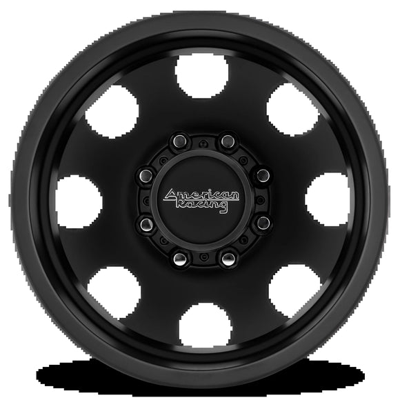 16X6 American Racing AR204 BAJA DUALLY S-BLK 8X165.1 ET-134 wheel/rim