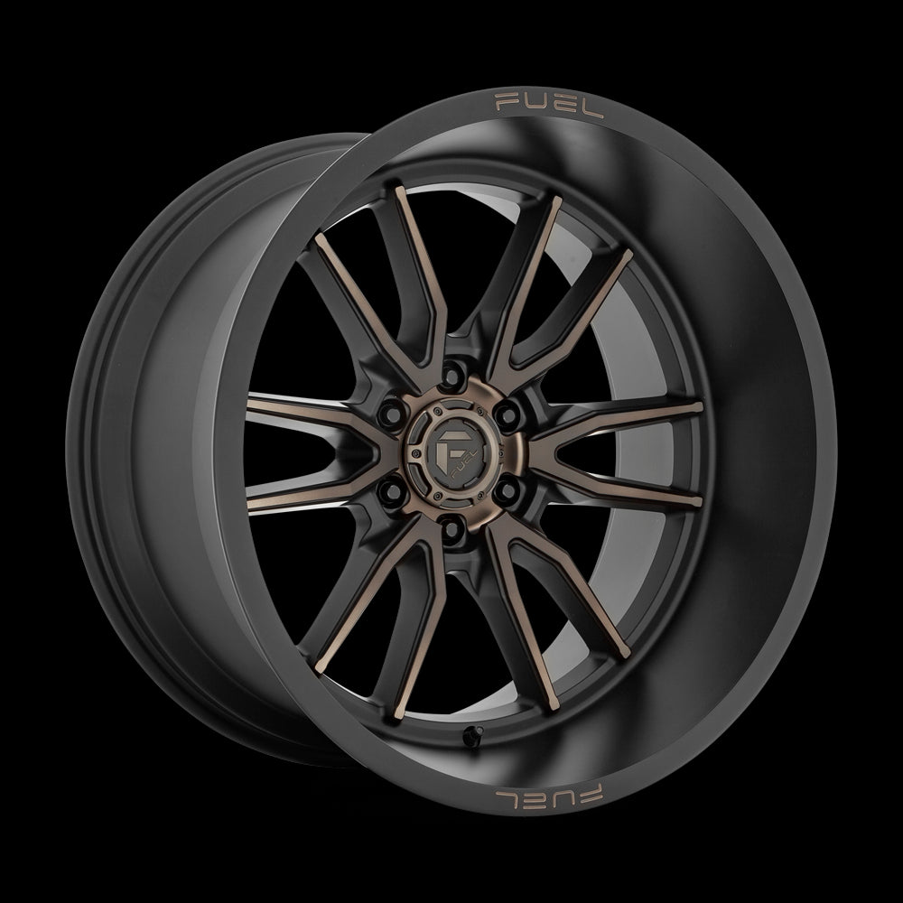 22X12 Fuel D762 Clash Matte Black Double Dark Tint 6X135 ET-44 wheel/rim