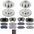 PowerStop OE Stock Replacement Low-Dust Ceramic Brake Pad, Rotor and Caliper Kit