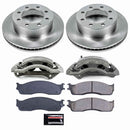 PowerStop OE Stock Replacement Low-Dust Ceramic Brake Pad, Rotor and Caliper Kit