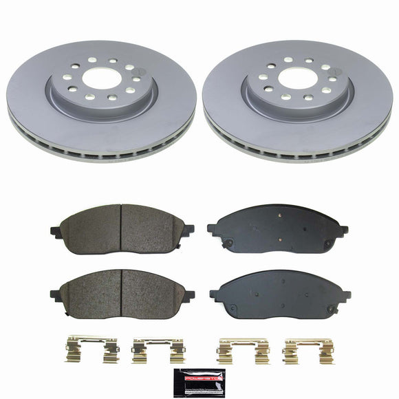 Genuine Geomet Coated Rotor and Low-Dust Ceramic Brake Pad Kit