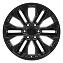 20" Replica CV69 fits Chevrolet Silverado 20 in. x 9 in. Gloss Black