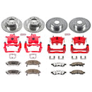 PowerStop Z26 Street Performance Ceramic Brake Pad, Drilled Slotted Rotor, and C