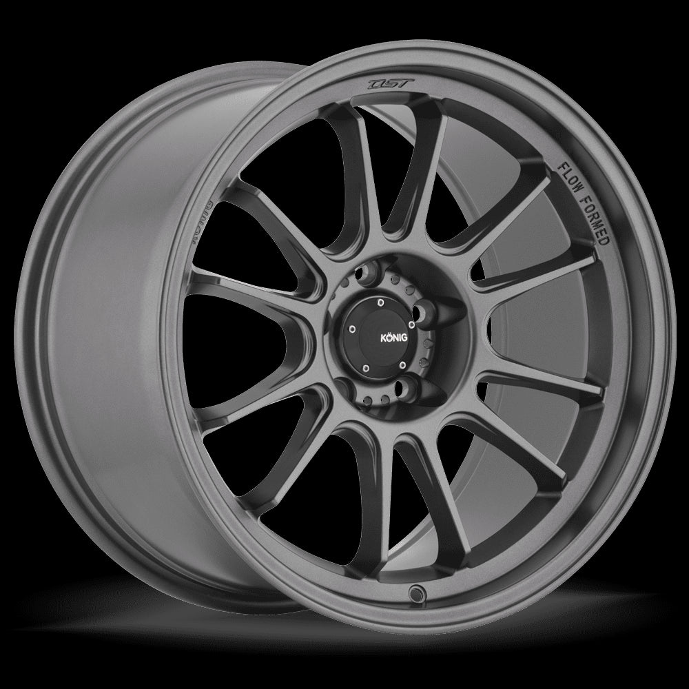 18x8.5 Konig Hypergram Matte Grey 5x112 ET43 Wheel Rim - 0