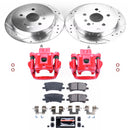 PowerStop Z23 Daily Driver Carbon-Fiber Ceramic Pads Drilled & Slotted Rotor & C