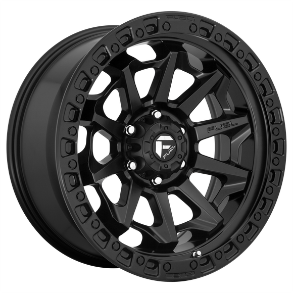 18x9 Fuel Off-Road D694 Covert Matte Black 5x139.7 ET1 CB87.1 Wheel Rim