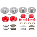 PowerStop Z26 Street Performance Ceramic Brake Pad, Drilled Slotted Rotor, and C