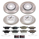 PowerStop Semi-Coated Rotor and Low-Dust Ceramic Brake Pad Kit
