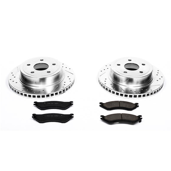 PowerStop Z23 Daily Driver Carbon-Fiber Ceramic Brake Pad and Drilled & Slotted