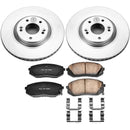 PowerStop Genuine Geomet Coated Rotor and Low-Dust Ceramic Brake Pad Kit