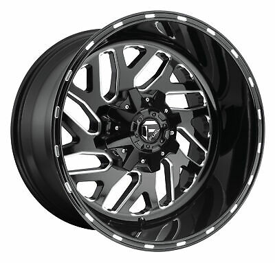 22X10 Fuel D581 Triton Gloss Black Milled 5X114.3/5X127 ET-18 wheel/rim