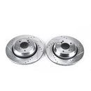 PowerStop Evolution Drilled And Slotted Rotors Pair Rear For BMW M5
