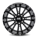 22x12 Hardrock Spine XPosed Gloss Black Milled 5x150 ET-44 wheel/rim-1