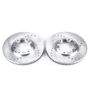 PowerStop Evolution Drilled Slotted Rotors Pair Front For Nissan Pathfinder