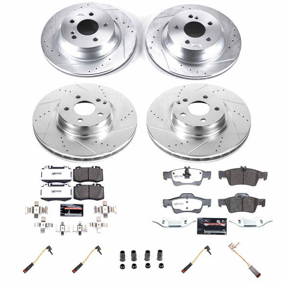 Z26 Street Performance Ceramic Brake Pad and Drilled & Slotted Rotor Kit