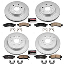 PowerStop Genuine Geomet Coated Rotor and Low-Dust Ceramic Brake Pad Kit