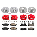 PowerStop Z23 Daily Driver Carbon-Fiber Ceramic Pads Drilled & Slotted Rotor & C