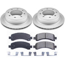 PowerStop Genuine Geomet Coated Rotor and Low-Dust Ceramic Brake Pad Kit