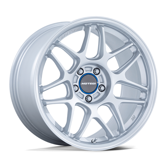 19X8.5 Motegi MR158 Tsubaki Hyper Silver W/ Machined Lip 5x112 ET25 Wheel Rim