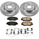 PowerStop OE Stock Replacement Low-Dust Ceramic Brake Pad and Rotor Kit