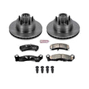 PowerStop OE Stock Replacement Low-Dust Ceramic Brake Pad and Rotor Kit