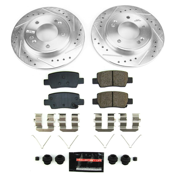 PowerStop Z23 Daily Driver Carbon-Fiber Ceramic Brake Pad and Drilled & Slotted