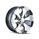 15x6 ION 136 Gloss Black Machined 6x139.7 6x5.5 ET0 Wheel Rim