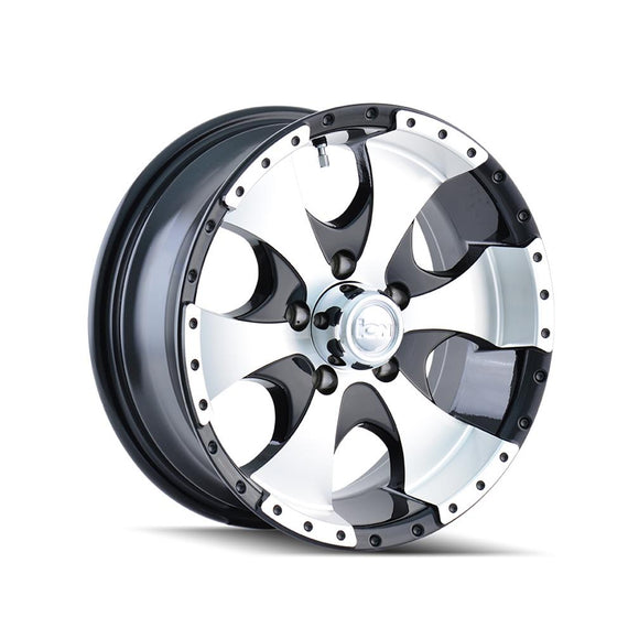 15x6 ION 136 Gloss Black Machined 6x139.7 6x5.5 ET0 Wheel Rim