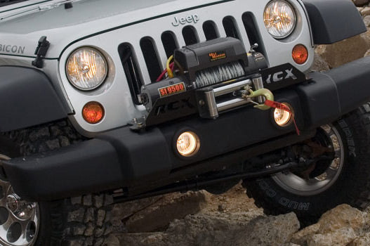Rough Country Winch Mounting Plate Factory Bumper For Jeep Wrangler JK 07-18