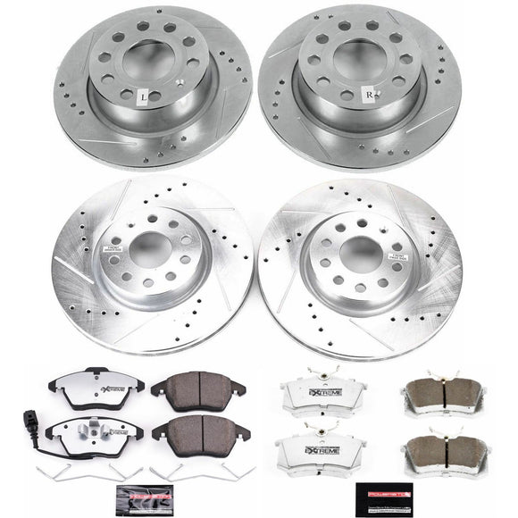 PowerStop Z26 Street Performance Ceramic Brake Pad and Drilled & Slotted Rotor K