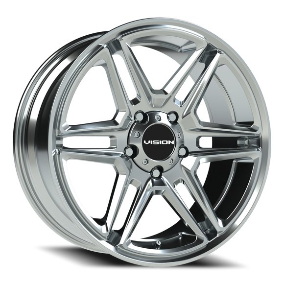 20x9 Vision 476 Wedge Chrome Wheel 5x139.7 ET15 CB77.8