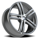 17x7.5 Vision Nitrous Gunmetal Machined Face 5x114.3 ET40 CB73.1 Wheel Rim