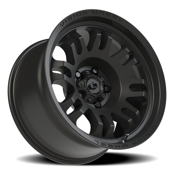 17x9.5 Vision 409 Inferno Satin Black 5x5 (5x127) ET-18 wheel/rim