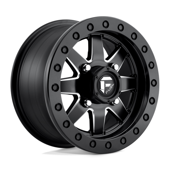 18X7 Fuel UTV D938 Maverick Beadlock MT-BLK-MIL 4X156 ET38 wheel/rim