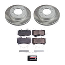 PowerStop Semi-Coated Rotor and Low-Dust Ceramic Brake Pad Kit