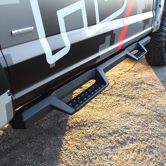 Westin HDX Drop Nerf Step Bars Powder Coated Textured Black Steel 56-13945