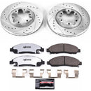 PowerStop Z36 Carbon-Fiber Ceramic Brake Pad with Drilled and Slotted Rotor Kit