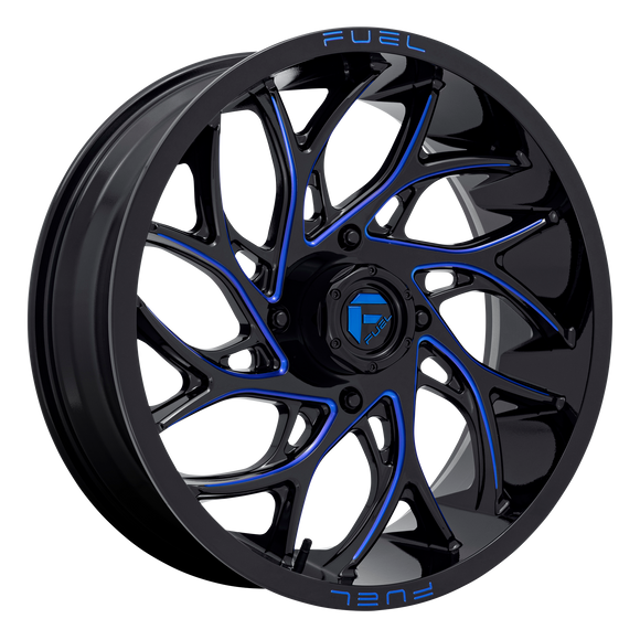 20X7 Fuel UTV D778 Runner UTV G-BLK-MILL-BLU 4X137 ET13 wheel/rim