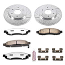 PowerStop Z36 Carbon-Fiber Ceramic Brake Pad with Drilled and Slotted Rotor Kit