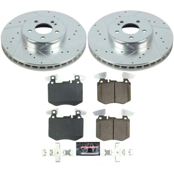 PowerStop Z23 Daily Driver Carbon-Fiber Ceramic Brake Pad and Drilled & Slotted