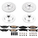 PowerStop Genuine Geomet Coated Rotor and Low-Dust Ceramic Brake Pad Kit