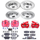 PowerStop Z23 Daily Driver Carbon-Fiber Ceramic Pads Drilled & Slotted Rotor & C